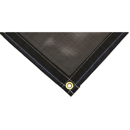 Mauritzon Tarp, 21.8 ft x 14.8 ft, 5.6, Black, Vinyl-Coated Polyester 3YZH6